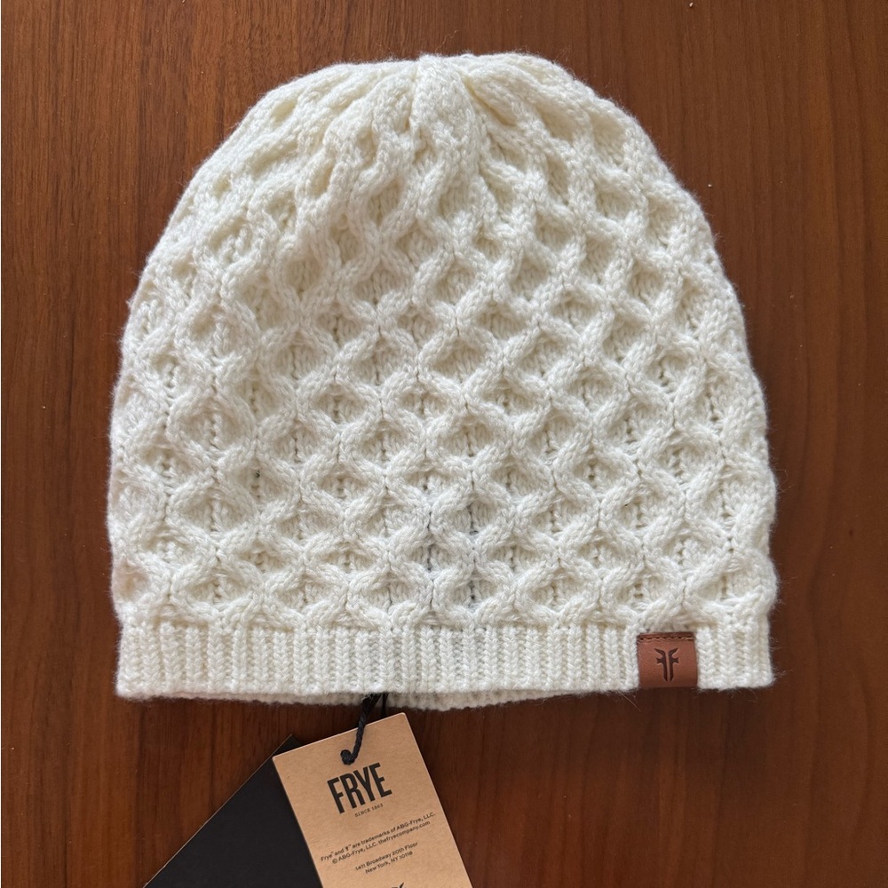 White Frye Beanie